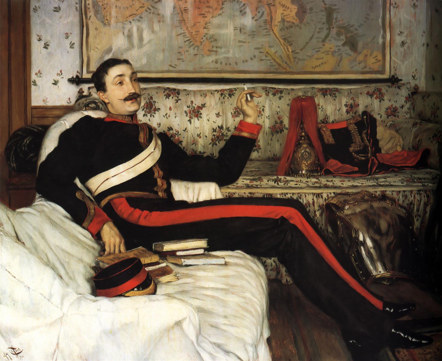 James Tissot Colonel Frederick Gustavus Burnaby 1870 Fine Art Print