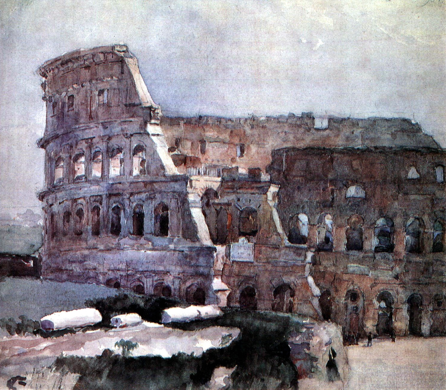 Vasily Surikov Colosseum 1884 Fine Art Print