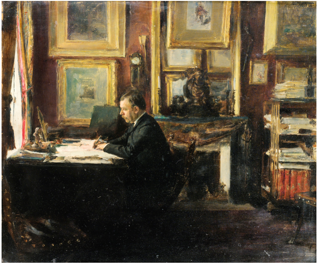 Émile Friant Comedian Constant Coquelin Aka Coquelin Aîné in his study 1887 Fine Art Print