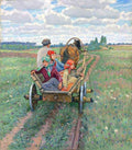 Nikolay Bogdanov Belsky Coming After the Daily Work 1941 Fine Art Print