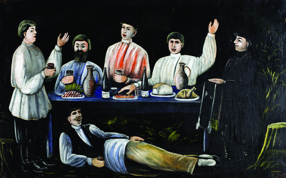 Niko Pirosmani Molokani Carousing 1905 Fine Art Print