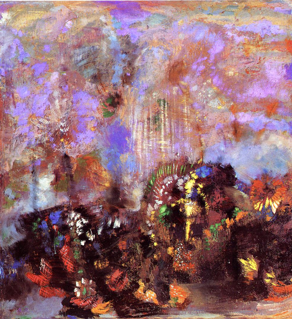 Odilon Redon Composition with Flowers 1905 Fine Art Print