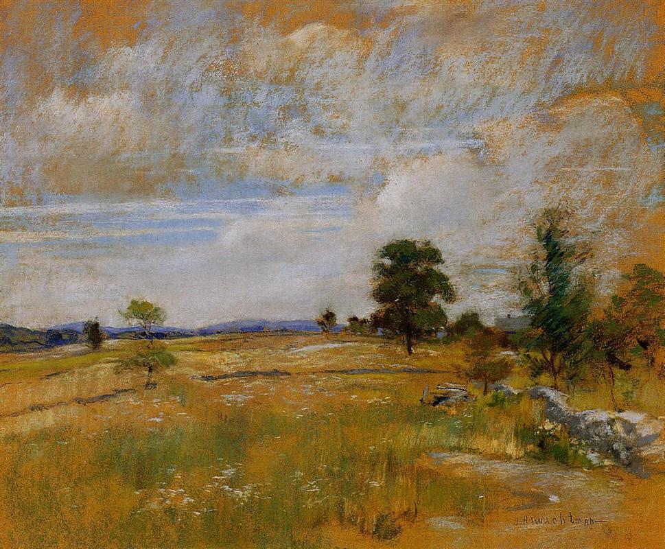 John Henry Twachtman Connecticut Landscape 1891 Fine Art Print