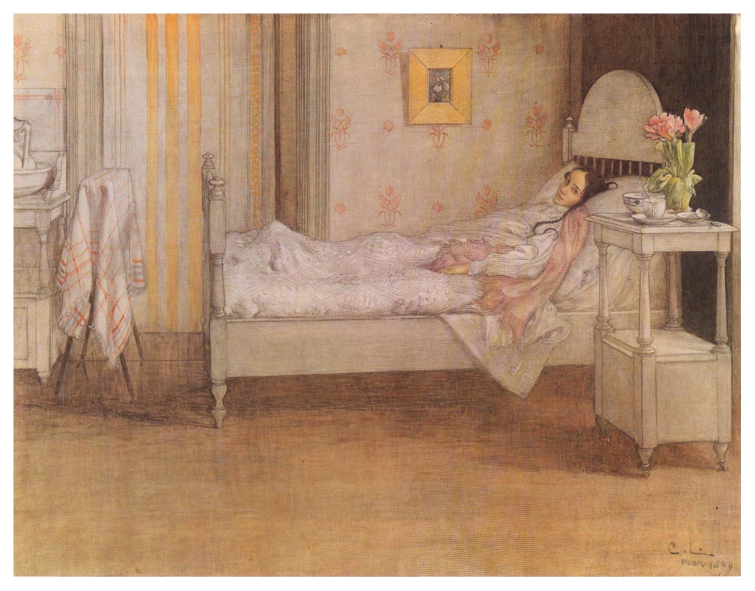 Carl Larsson Convalescence 1899 Fine Art Print