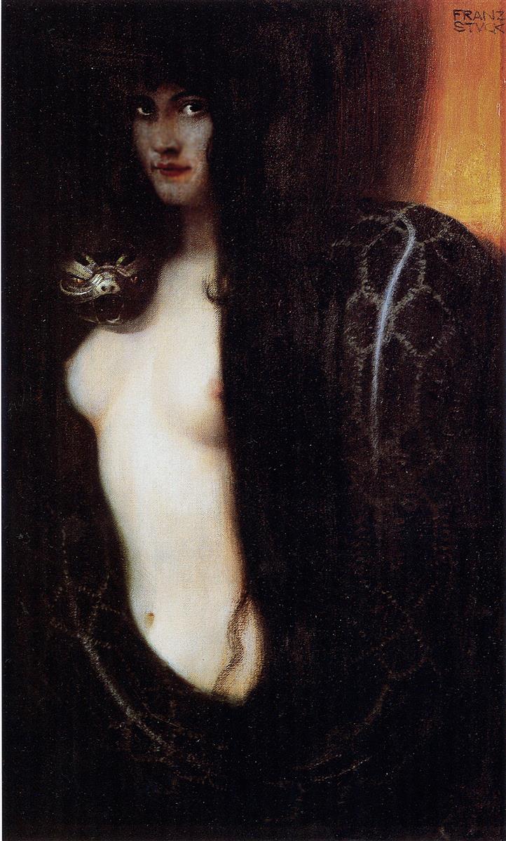 Franz Stuck The Sin 1893 Fine Art Print