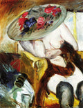 Lovis Corinth Italian Woman in a Yellow Chair 1912 Fine Art Print