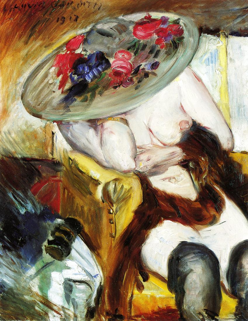 Lovis Corinth Italian Woman in a Yellow Chair 1912 Fine Art Print