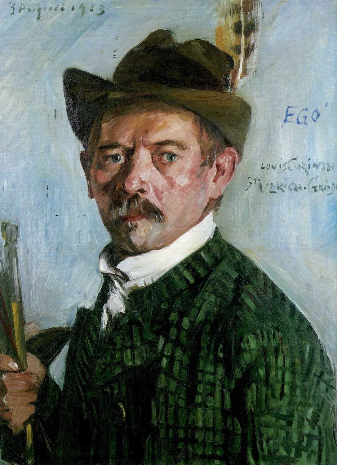 Lovis Corinth Self-Portrait in a Tyrolean Hat 1913 Fine Art Print