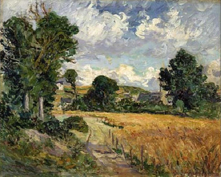 Maxime Maufra Cornfield in the Valley of Saint-Jean-du-Doigt 1906 Fine Art Print