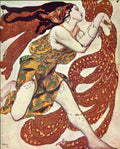 Leon Bakst Costume Design for a Bacchante in 'Narcisse' by Tcherepnin 1911 Fine Art Print