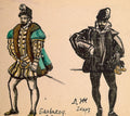 Pyotr Konchalovsky Costume Design for the Opera Don Giovanni by Wolfgang Amadeus Mozart, 'Don Giovanni' 1913 Fine Art Print