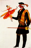 Leon Bakst Costume for the Englishman from La Boutique Fantastique 1917 Fine Art Print