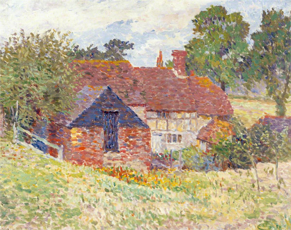 Lucien Pissarro Cottage at Storrington 1911 Fine Art Print
