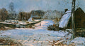 Maxime Maufra Cottages in the Snow #2 1891 Fine Art Print
