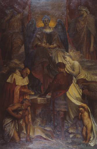 George Frederick Watts Court of Death 1870-1902 Fine Art Print