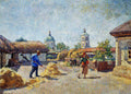 Ilya Mashkov Courtyard in the Village Mikhailovskaya 1930 Fine Art Print