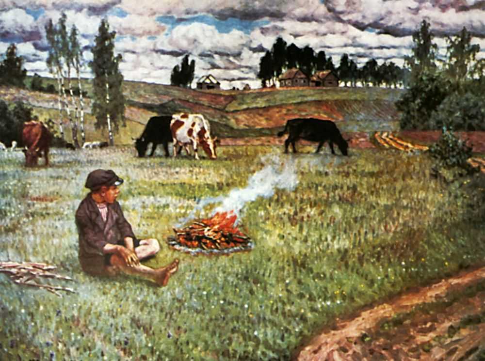 Nikolay Bogdanov Belsky Cowboy 1941 Fine Art Print
