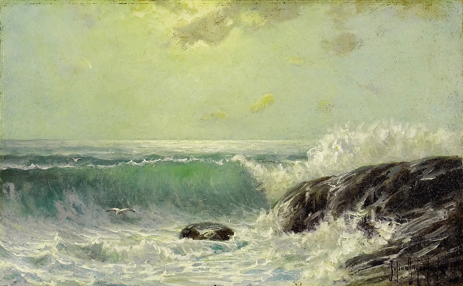 Robert Julian Onderdonk Crashing Surf 1922 Fine Art Print