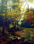 Efim Volkov Creek in the Woods 1890 Fine Art Print
