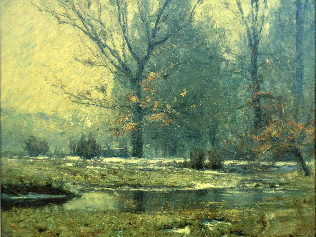 T. C. Steele Creek in Winter 1899 Fine Art Print