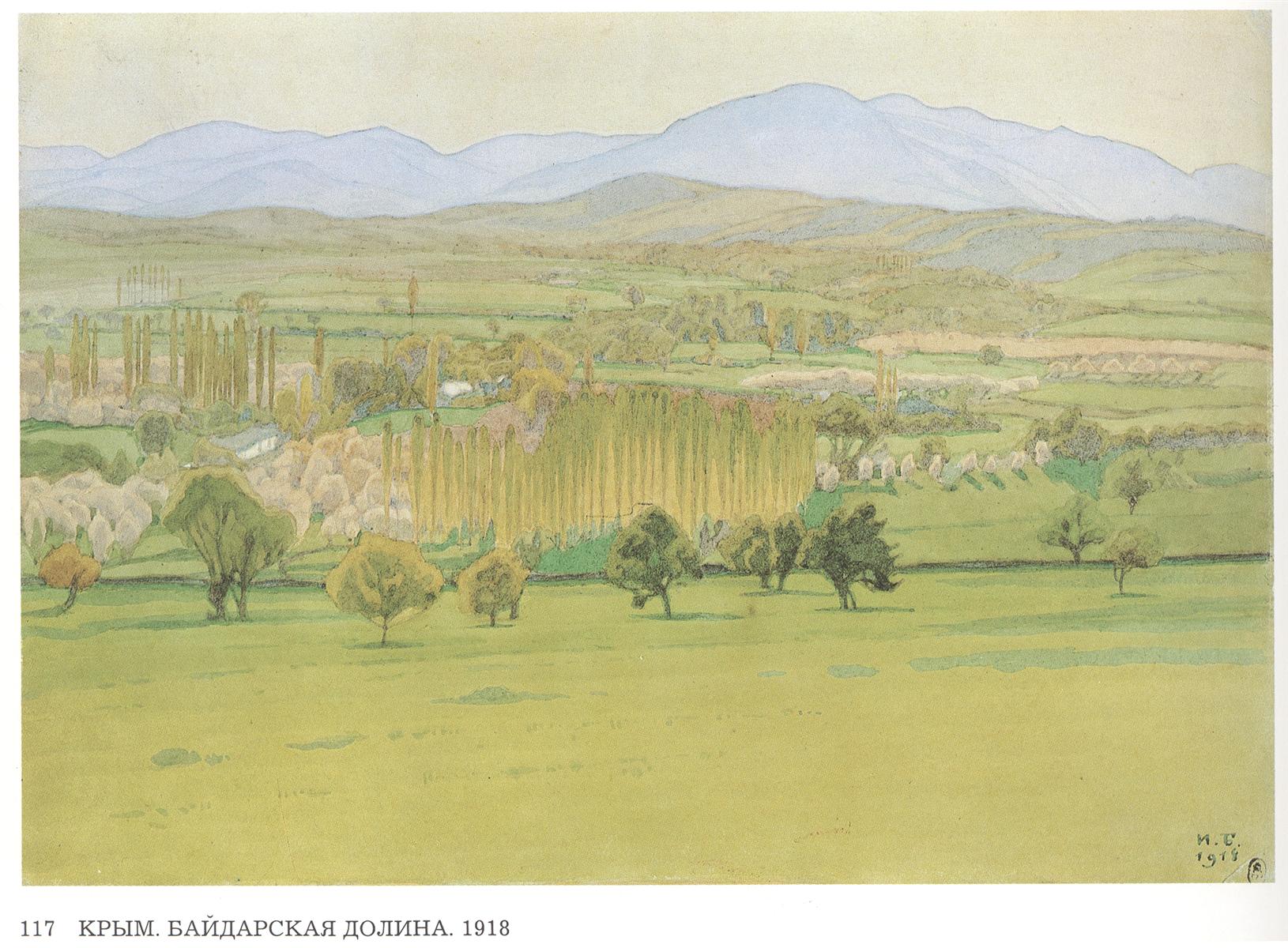Ivan Bilibin Crimea. Baidar Valley 1918 Fine Art Print