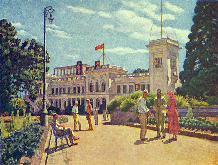 Ilya Mashkov Crimea. Livadia 1920 Fine Art Print