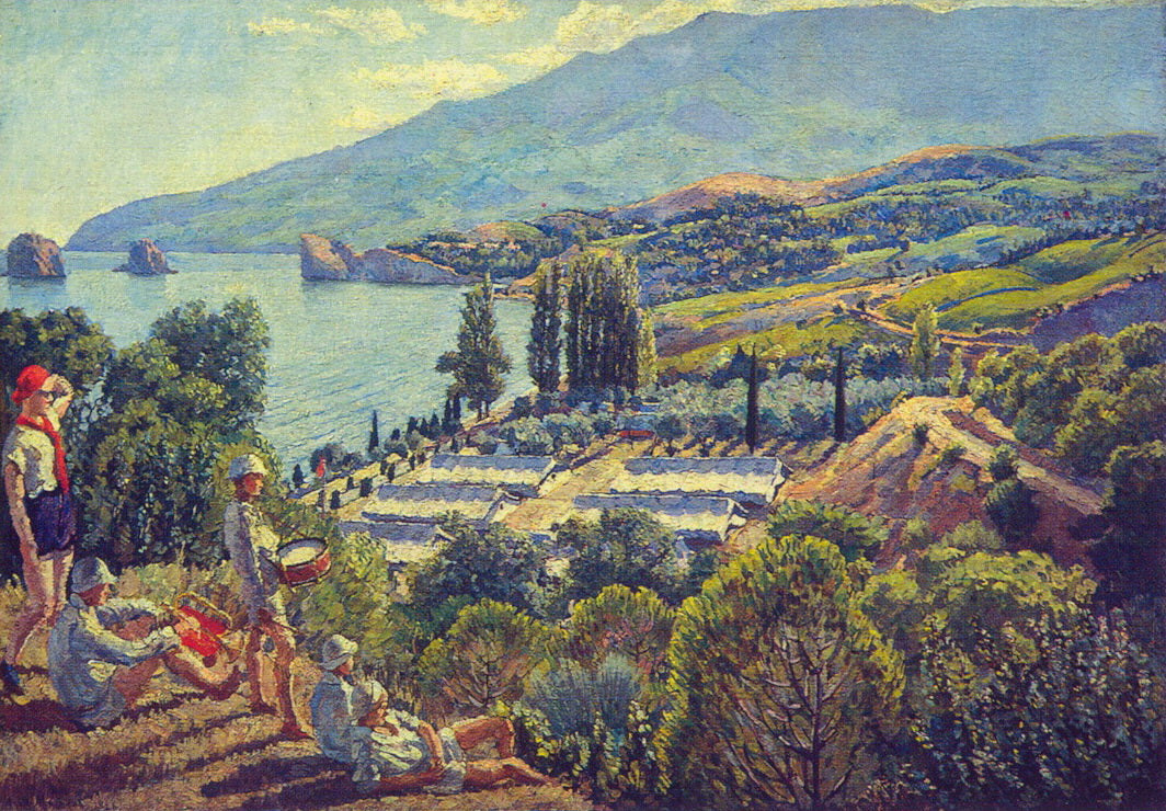 Ilya Mashkov Crimea. Pioneer Camp-Resort 1926 Fine Art Print