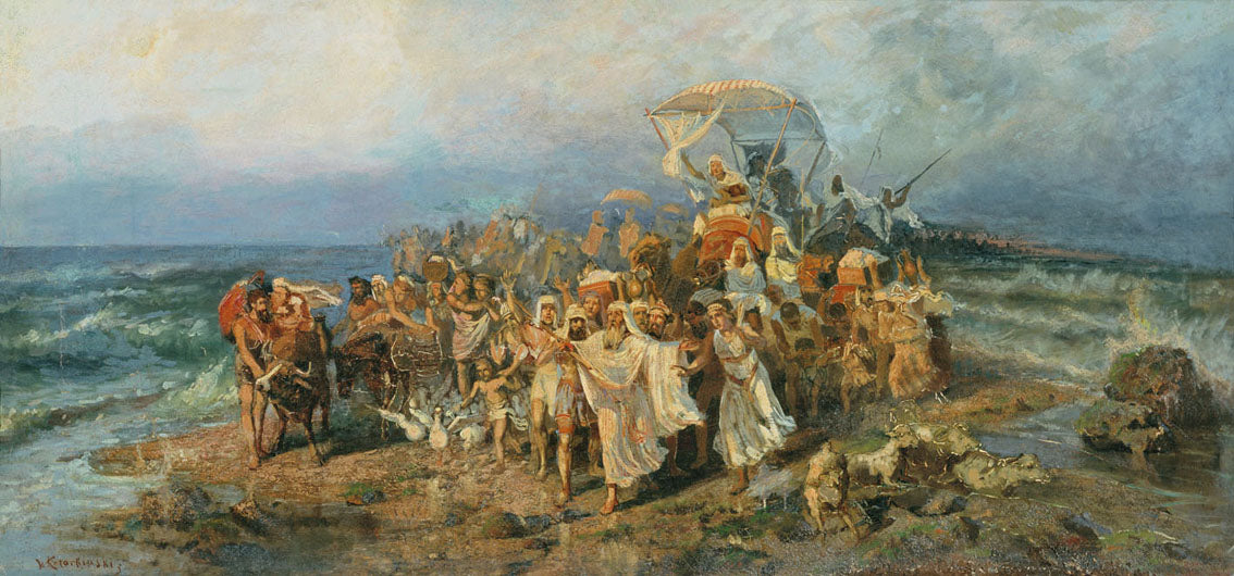Wilhelm Kotarbinski Cross Jews across Black Sea 1890 Fine Art Print