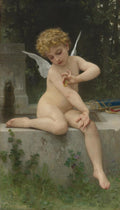 William-Adolphe Bouguereau Cupid with Butterfly 1888 Fine Art Print