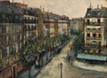 Maurice Utrillo Custine street near Montmartre 1910 Fine Art Print