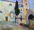 Ilya Mashkov Cypress in the Cathedral Walls. Italy 1913 Fine Art Print