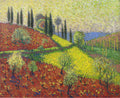 Henri Martin Cyprus Trees on the Hill 1920 Fine Art Print