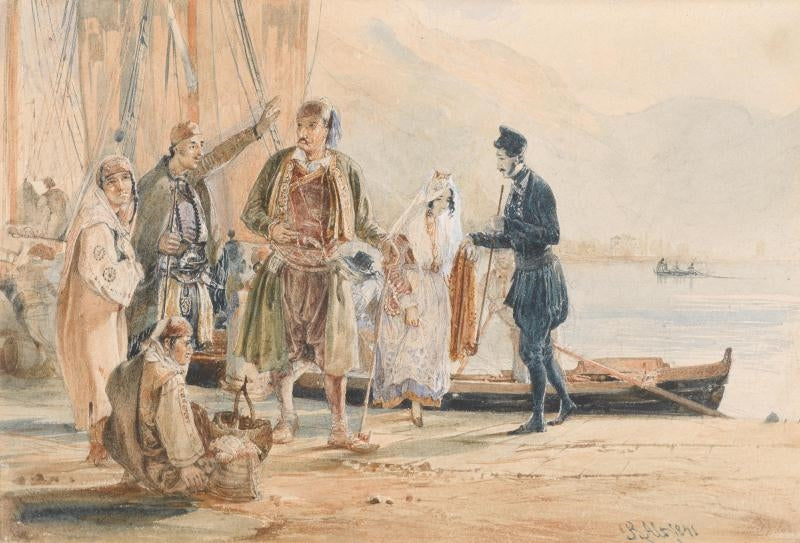 Rudolf von Alt A Dalmatian 1841 Fine Art Print