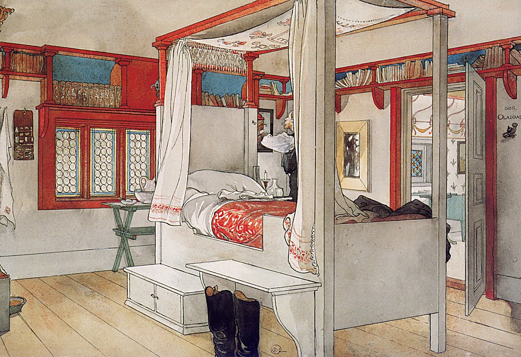 Carl Larsson Daddy's Room 1895 Fine Art Print