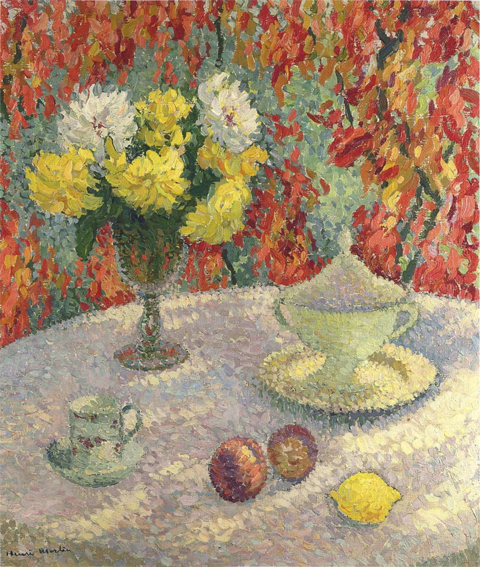 Henri Martin Dahlias in the Sun 1920 Fine Art Print
