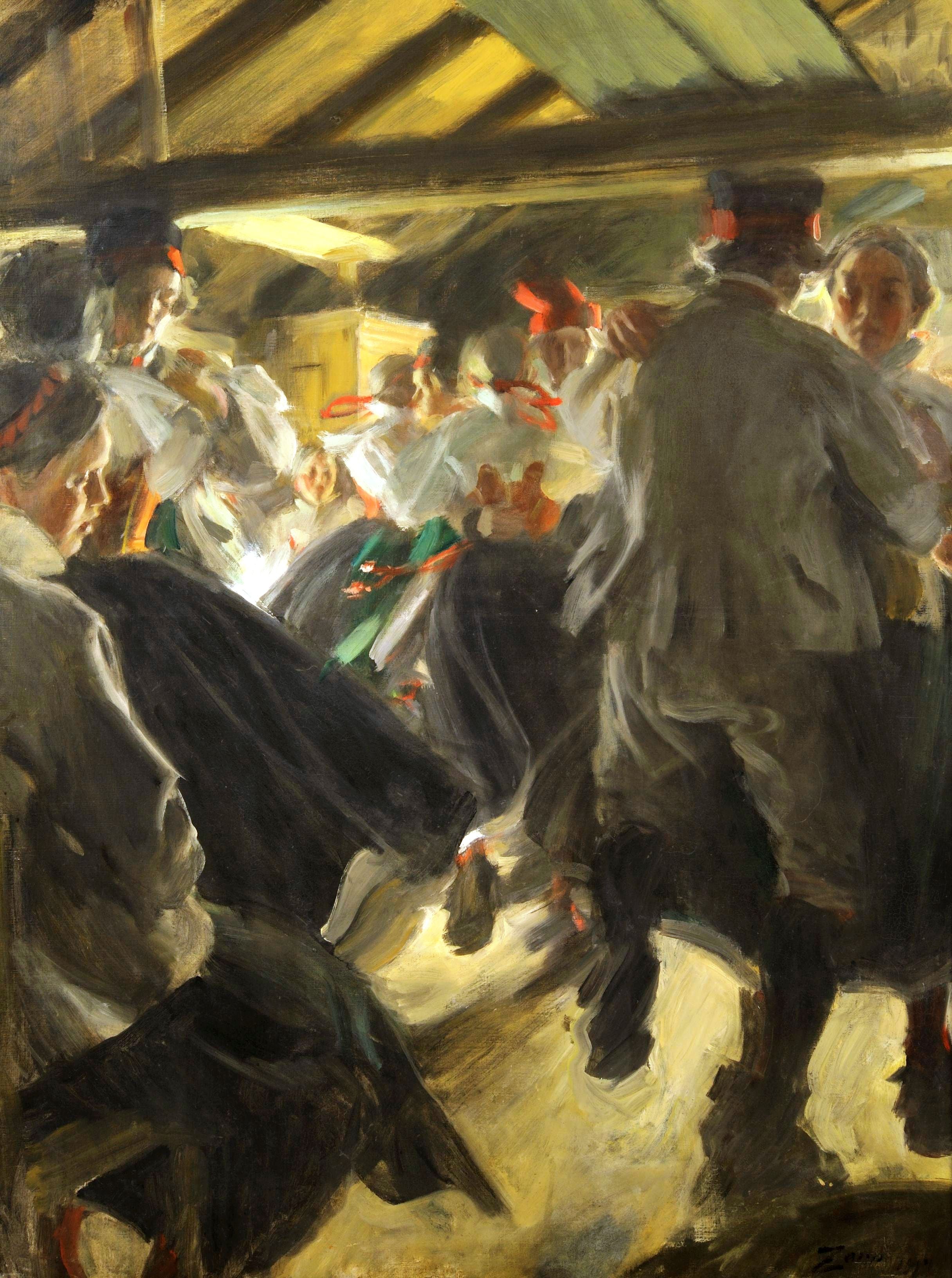 Anders Zorn Dance in Gopsmor 1906 Fine Art Print