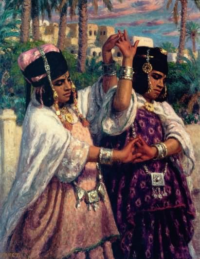 Nasreddine Dinet Dancers 1904 Fine Art Print