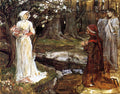 John William Waterhouse Dante and Beatrice 1914 Fine Art Print