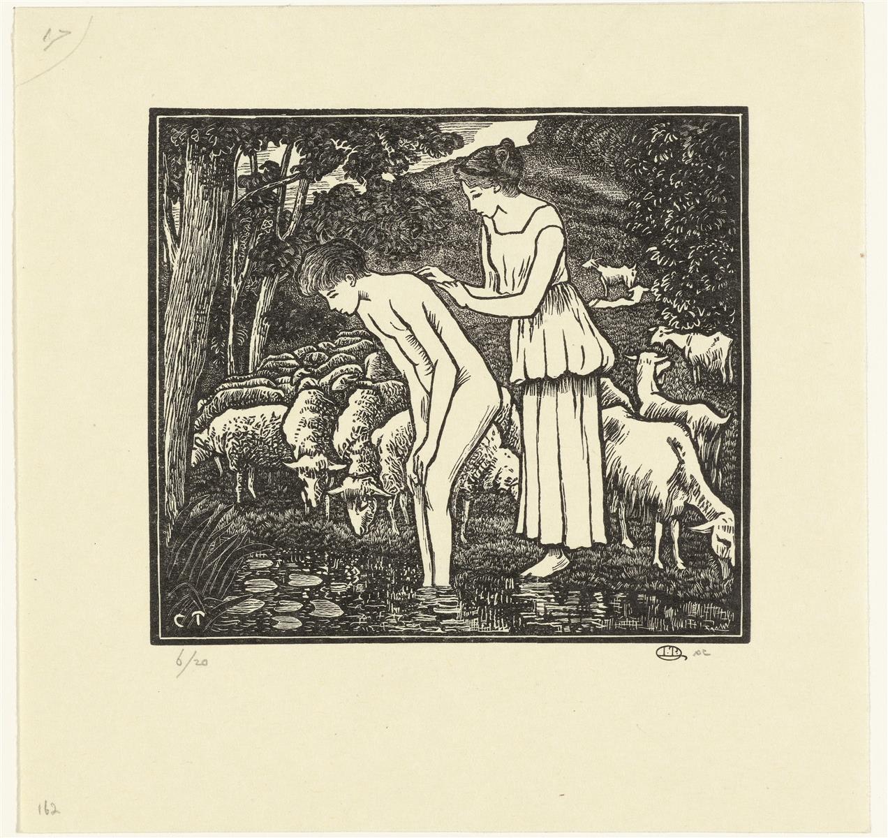Lucien Pissarro Daphnis et Chloé 1899 Fine Art Print
