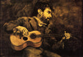 Theo van Rysselberghe Dario de Regoyos Playing the Guitar 1882 Fine Art Print