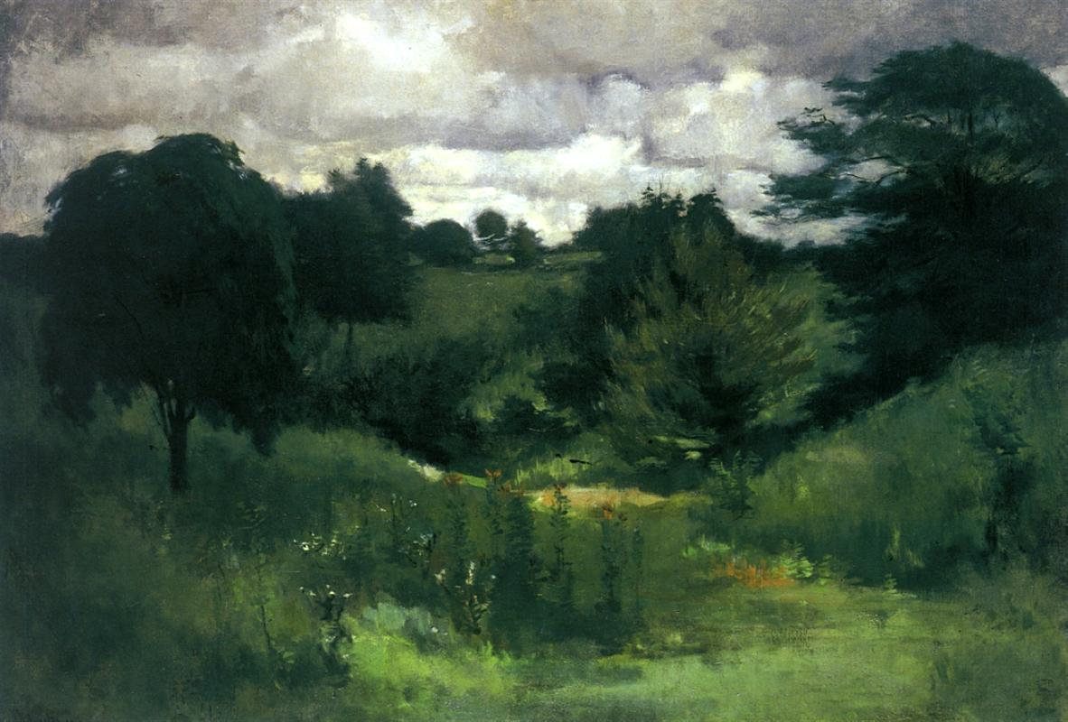 John Henry Twachtman Dark Trees, Cincinnati 1882 Fine Art Print