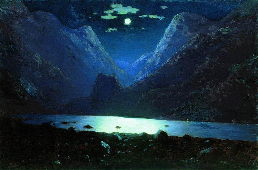 Arkhyp Kuindzhi Daryal Pass. Moonlight Night 1895 Fine Art Print