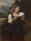 William-Adolphe Bouguereau Daughter of Fisherman 1872 Fine Art Print