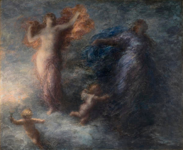 Henri Fantin-Latour Dawn and Night 1894 Fine Art Print