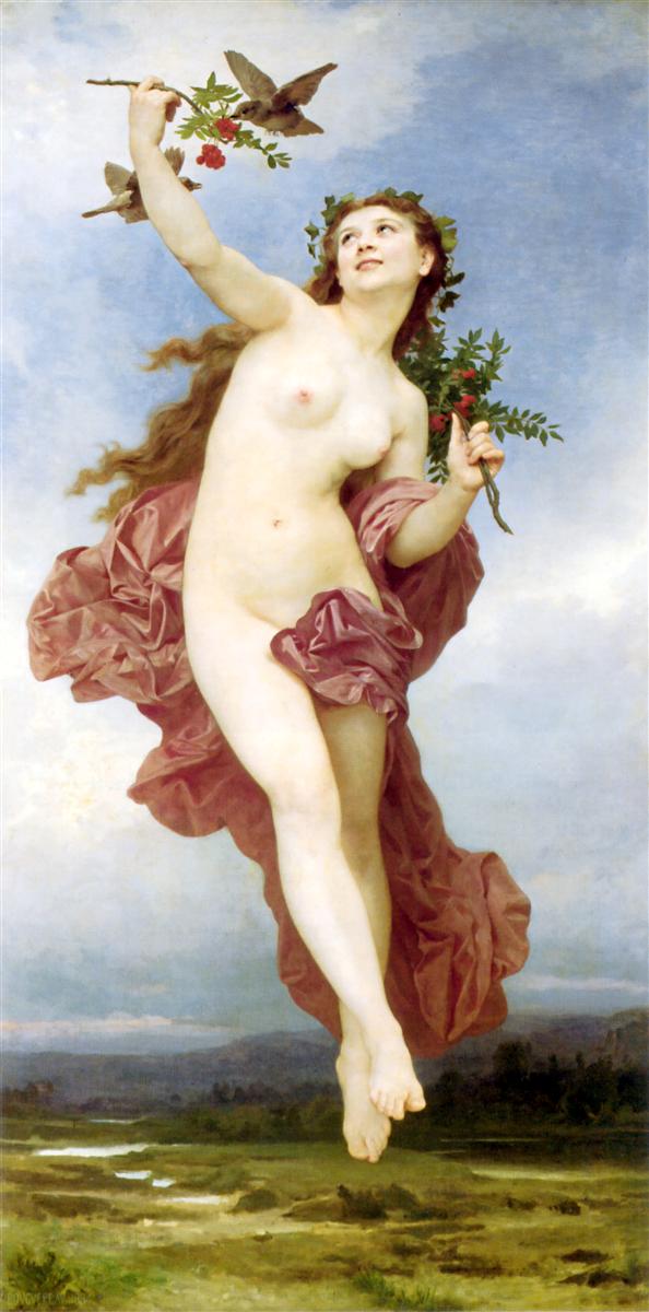 William-Adolphe Bouguereau Day 1884 Fine Art Print