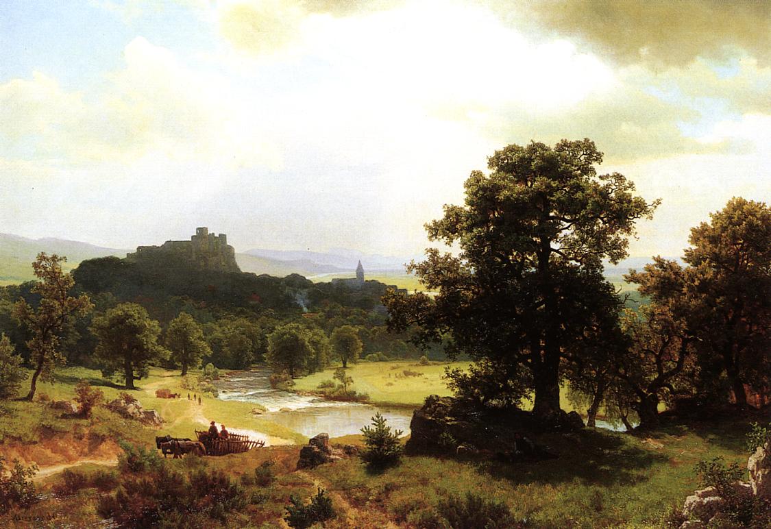 Albert Bierstadt Day's Beginning 1854-1856 Fine Art Print