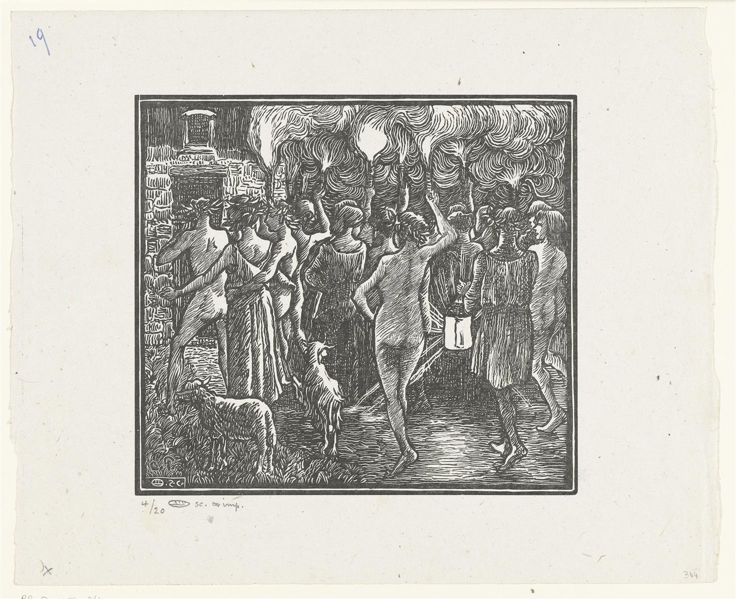 Lucien Pissarro Daphnis et Chloe 1899 Fine Art Print