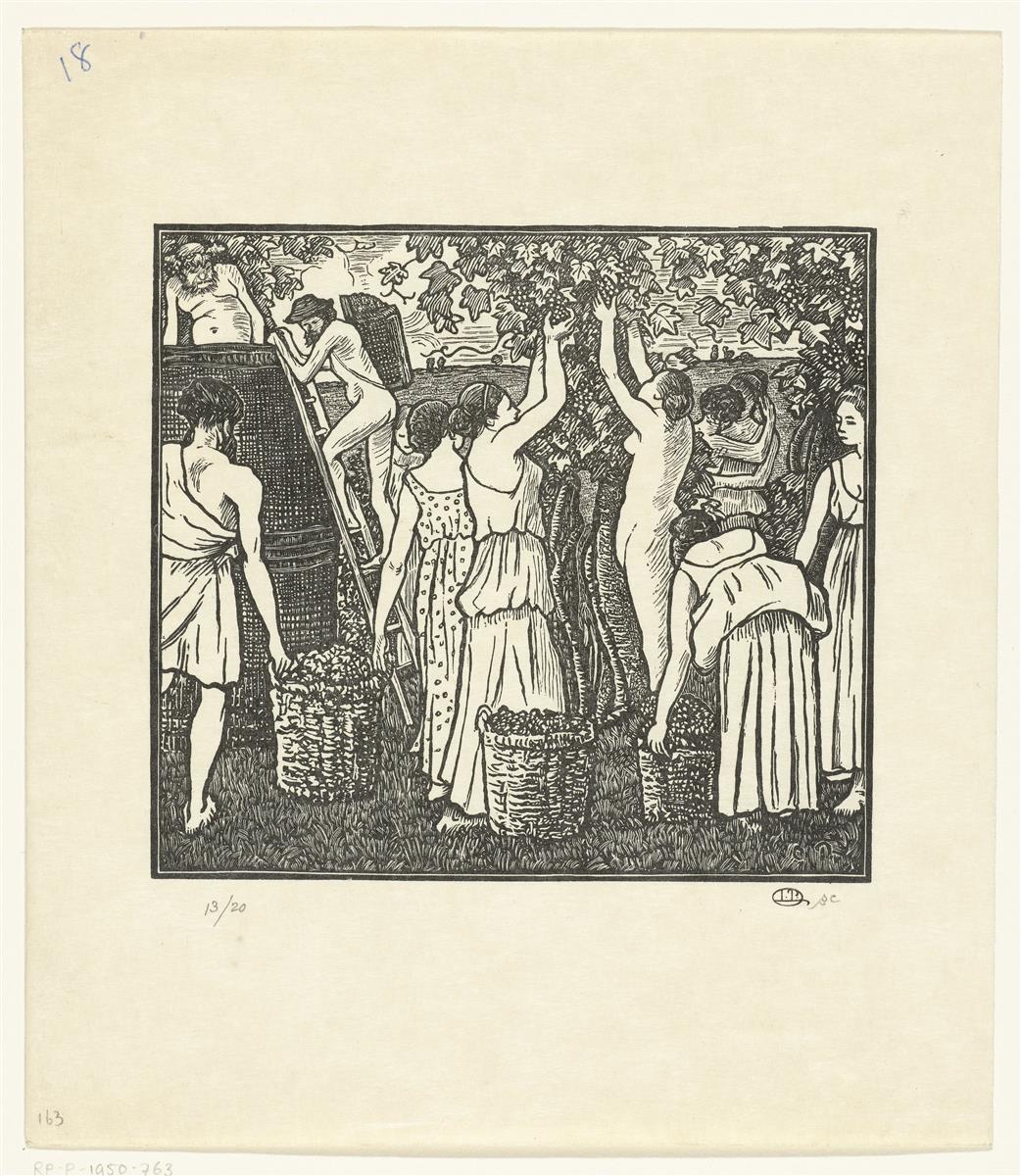 Lucien Pissarro Daphnis et Chloe #2 1899 Fine Art Print