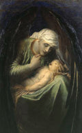 George Frederick Watts Death Crowning Innocence 1886-1887 Fine Art Print