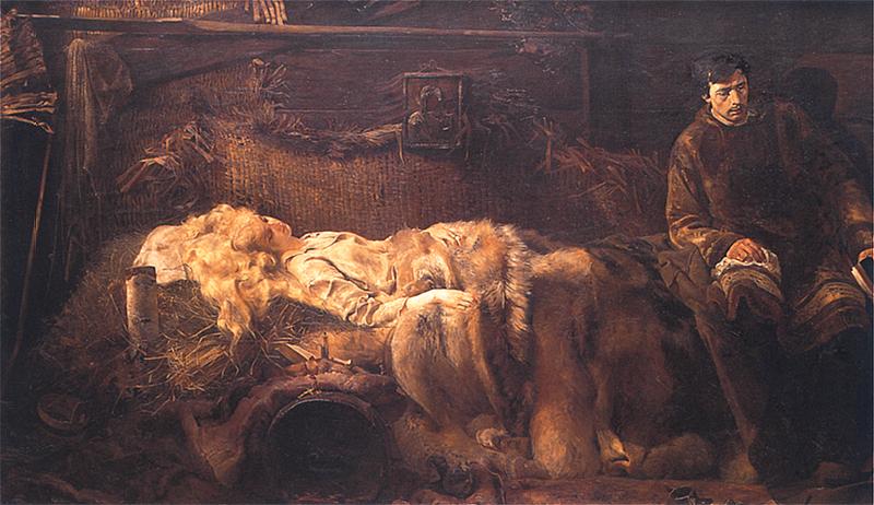 Jacek Malczewski Death of Ellenai 1883 Fine Art Print
